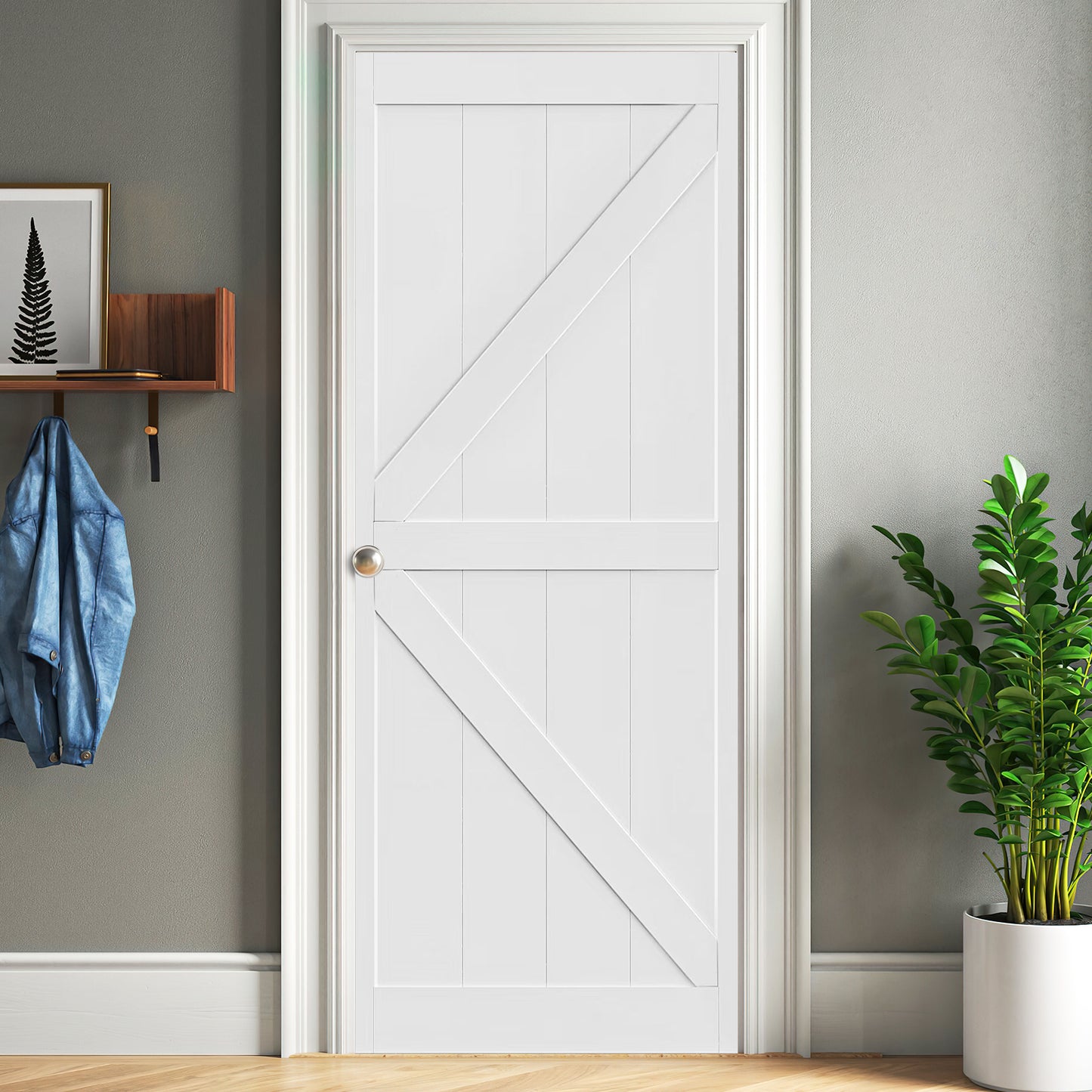 Modern Barn Door - DIY Primed Slab