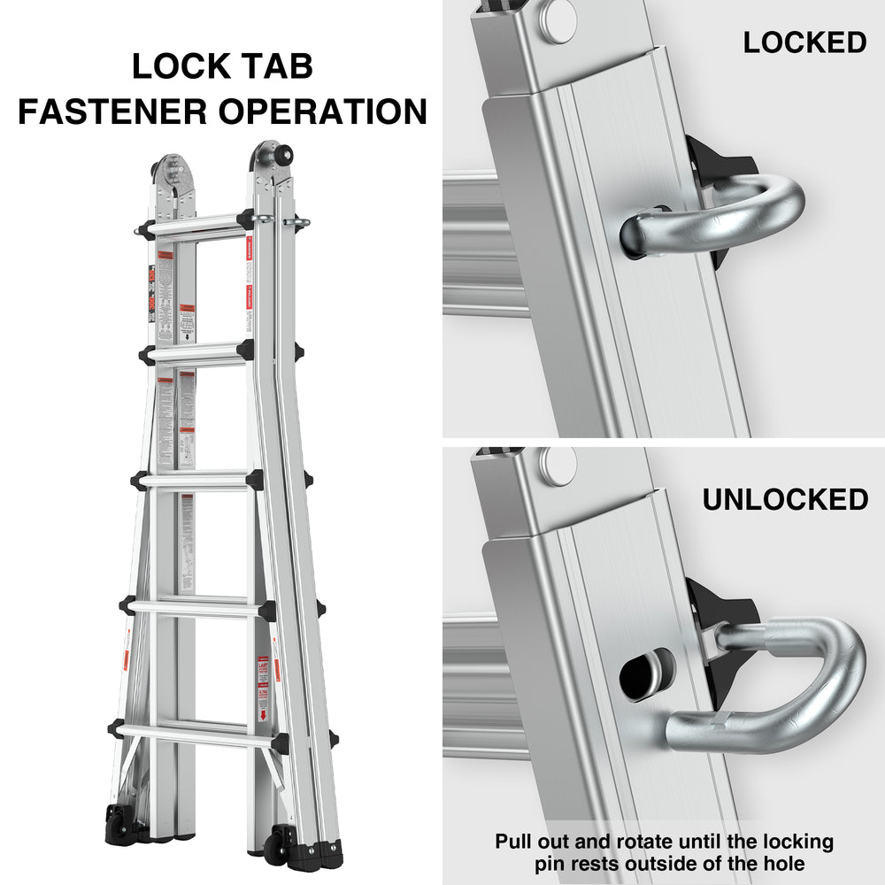 Versatile Wheels-Up Ladder