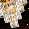 Radiant Gold Crystal Chandelier