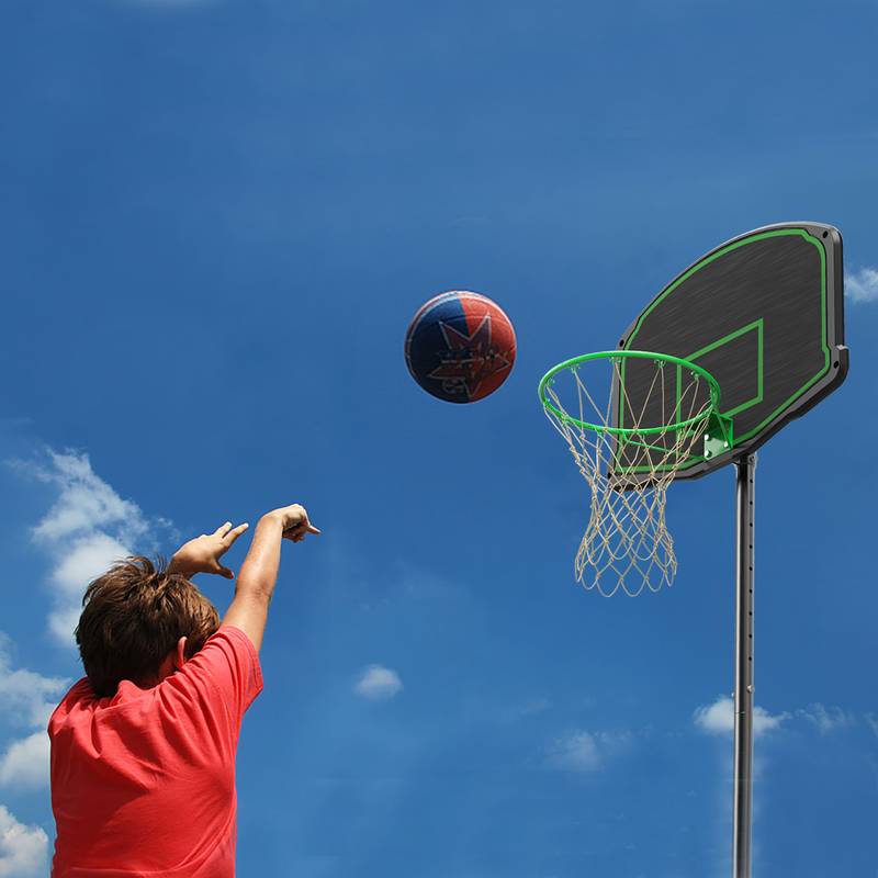 Adjustable Basketball Hoop with Wheels - Perfect for Kids and Youth!
