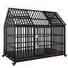 Ultimate Heavy-Duty Dog Crate with Wheels & Dual Access