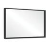 Chic Black Wall-Mount Bathroom Mirror