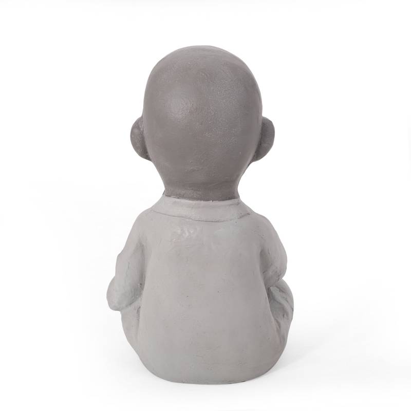 Serene Outdoor Monk Sculpture