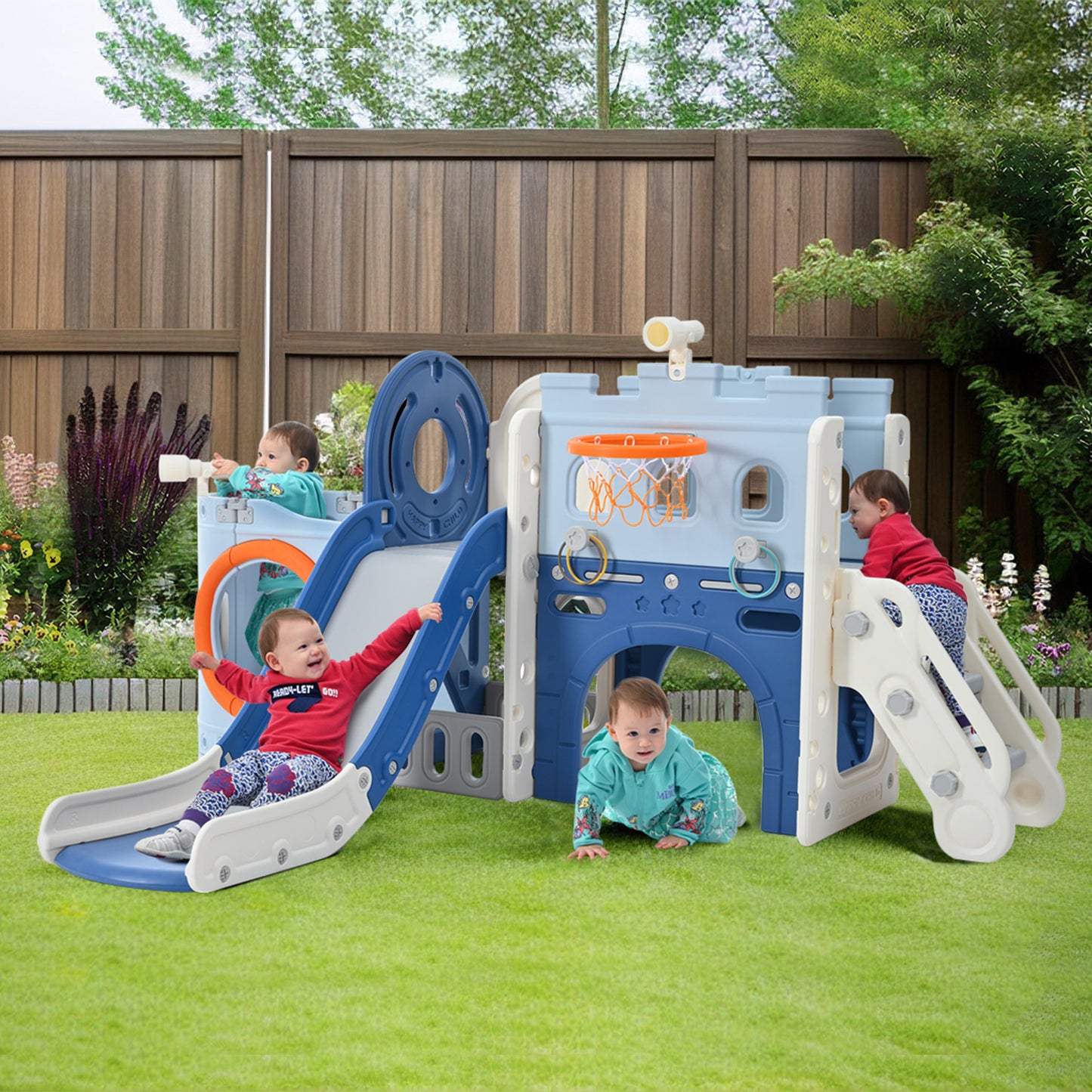 Pirate Ship Toddler Slide & Play Set