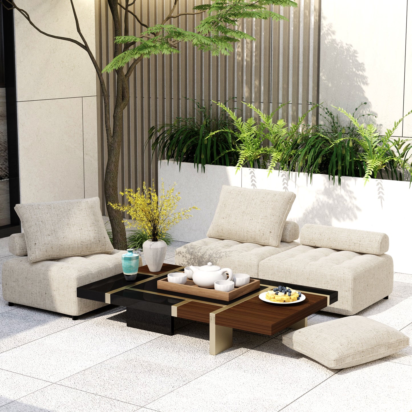 Weather-Ready Outdoor Modular Sofa - Cozy and Stylish!