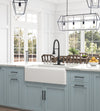 Charming Deep White Farmhouse Sink