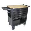 Rolling Tool Cart with Wooden Top