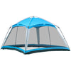 Sky Blue Screen House Tent for Camping and Travel