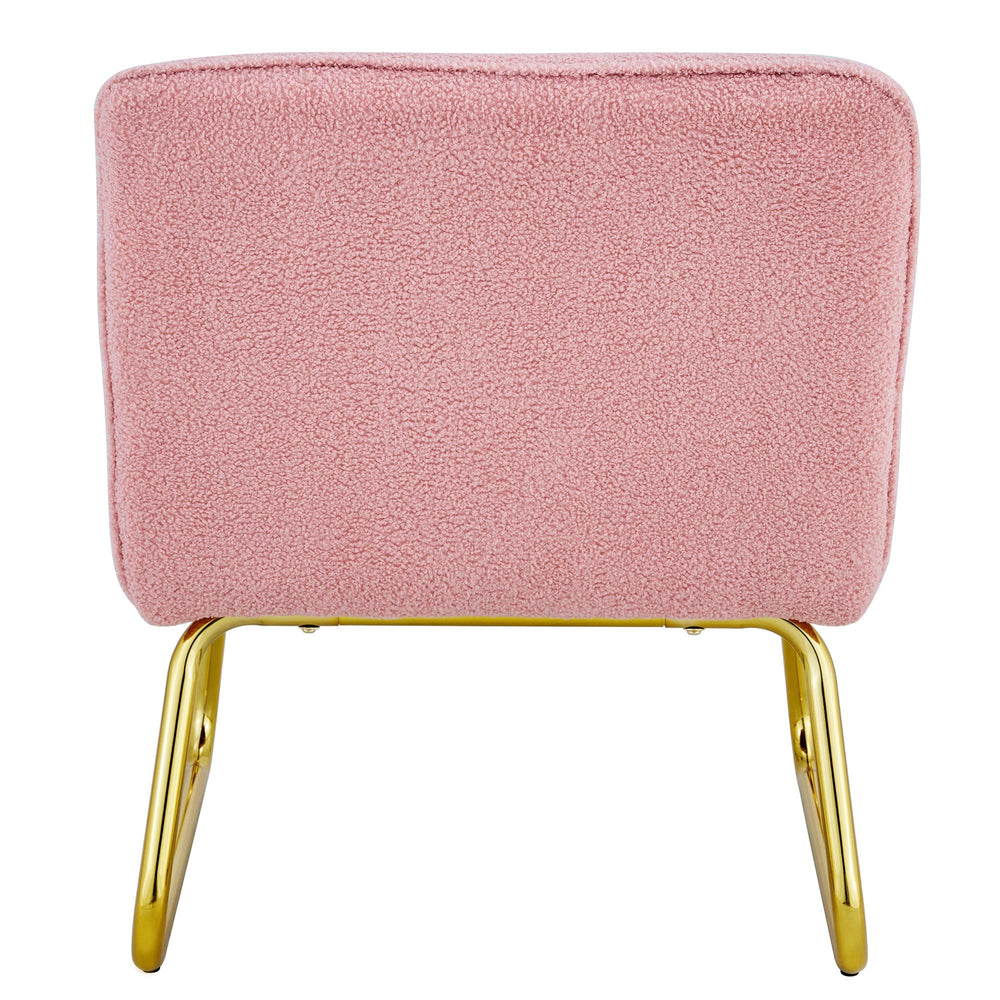 Chic Pink Plush Lounge Chair