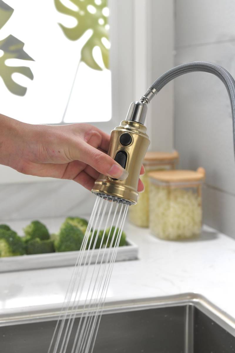 Effortless Elegance Kitchen Faucet with Pull-Down Sprayer