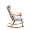 Cozy Rocking Chair with Adjustable Headrest