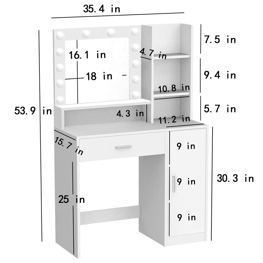 Glamour Glow Vanity Table