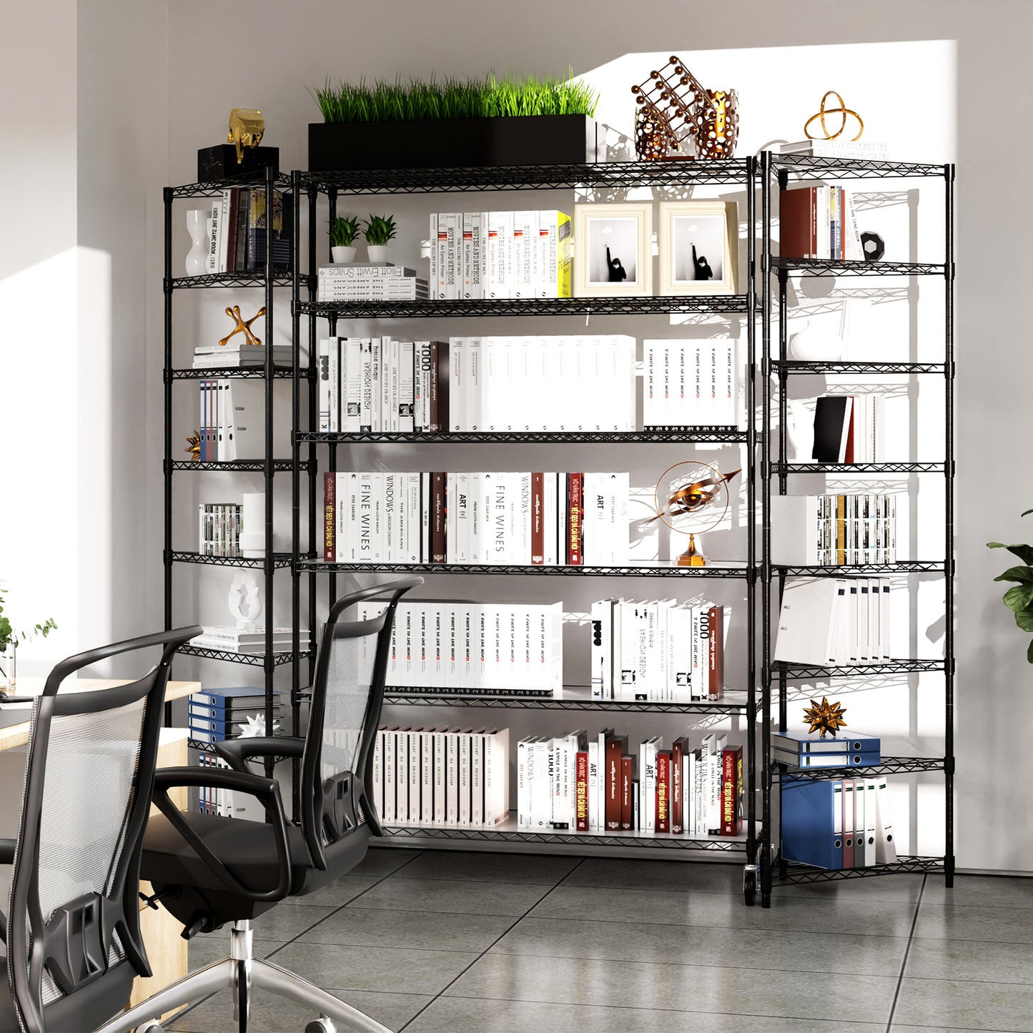 Rolling Heavy-Duty Storage Shelves