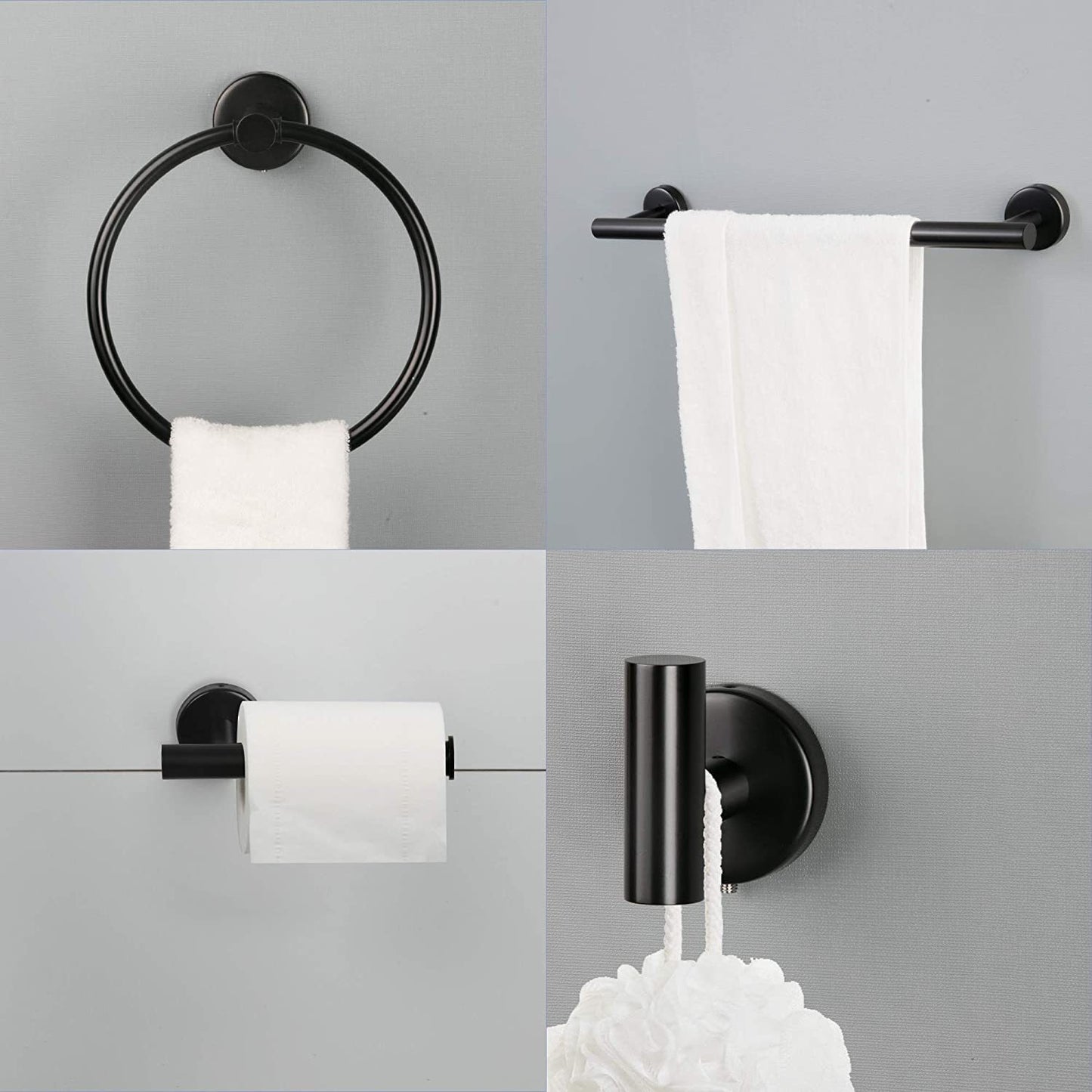 Stylish Stainless Steel Towel Rack Set