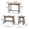 Pomeroy Café Set: Stylish Table & Bench Duo