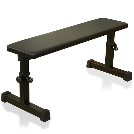 Adjustable Flat Weight Bench for Strength Training