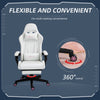 Chic Pink & White Gaming Chair for Ultimate Comfort