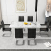 Sleek Marble-Top Dining Table for Stylish Gatherings