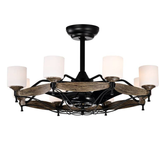 Farmhouse Elegance Ceiling Fan Chandelier
