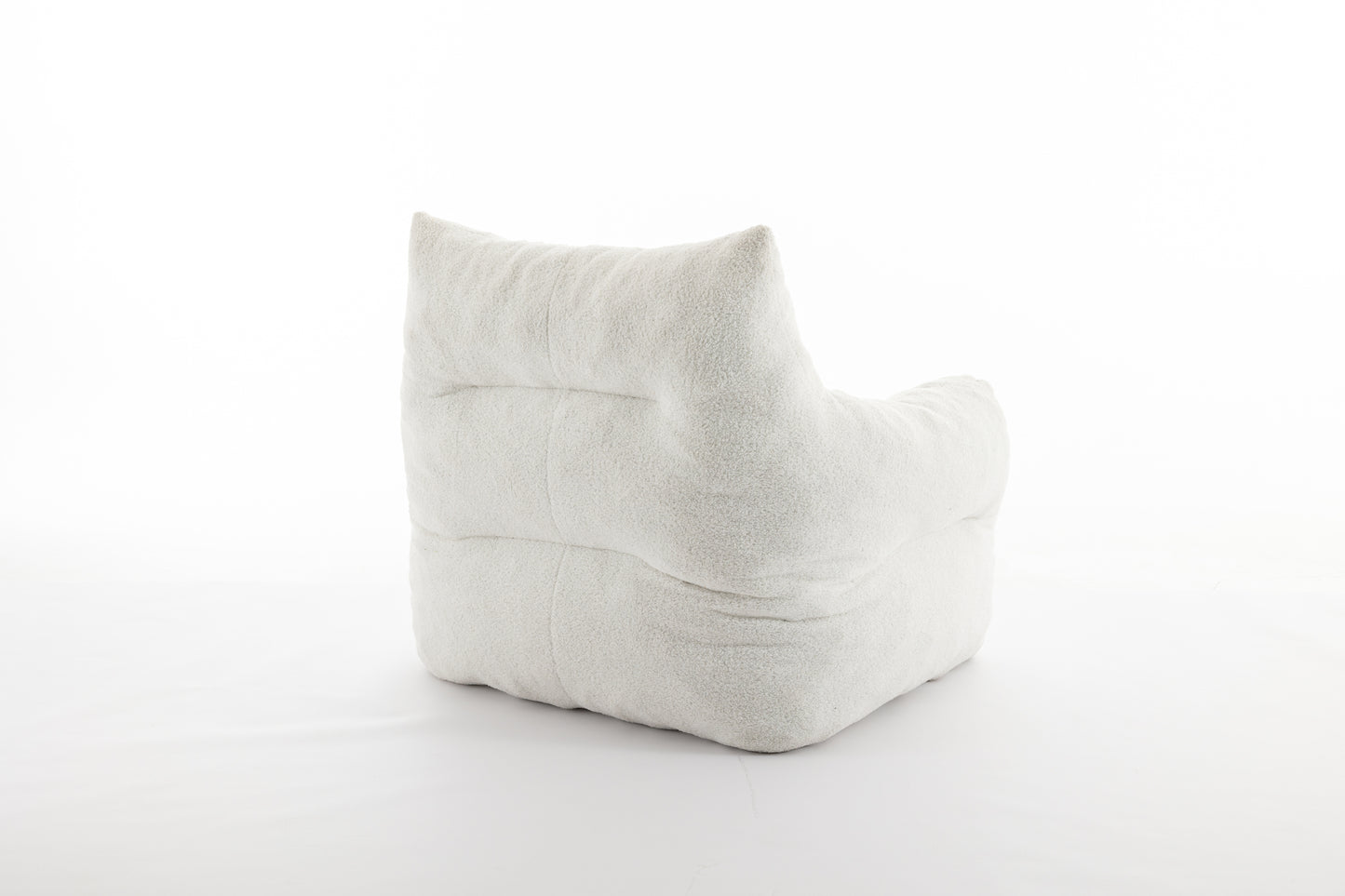 Cozy Ivory Teddy Bean Bag Chair