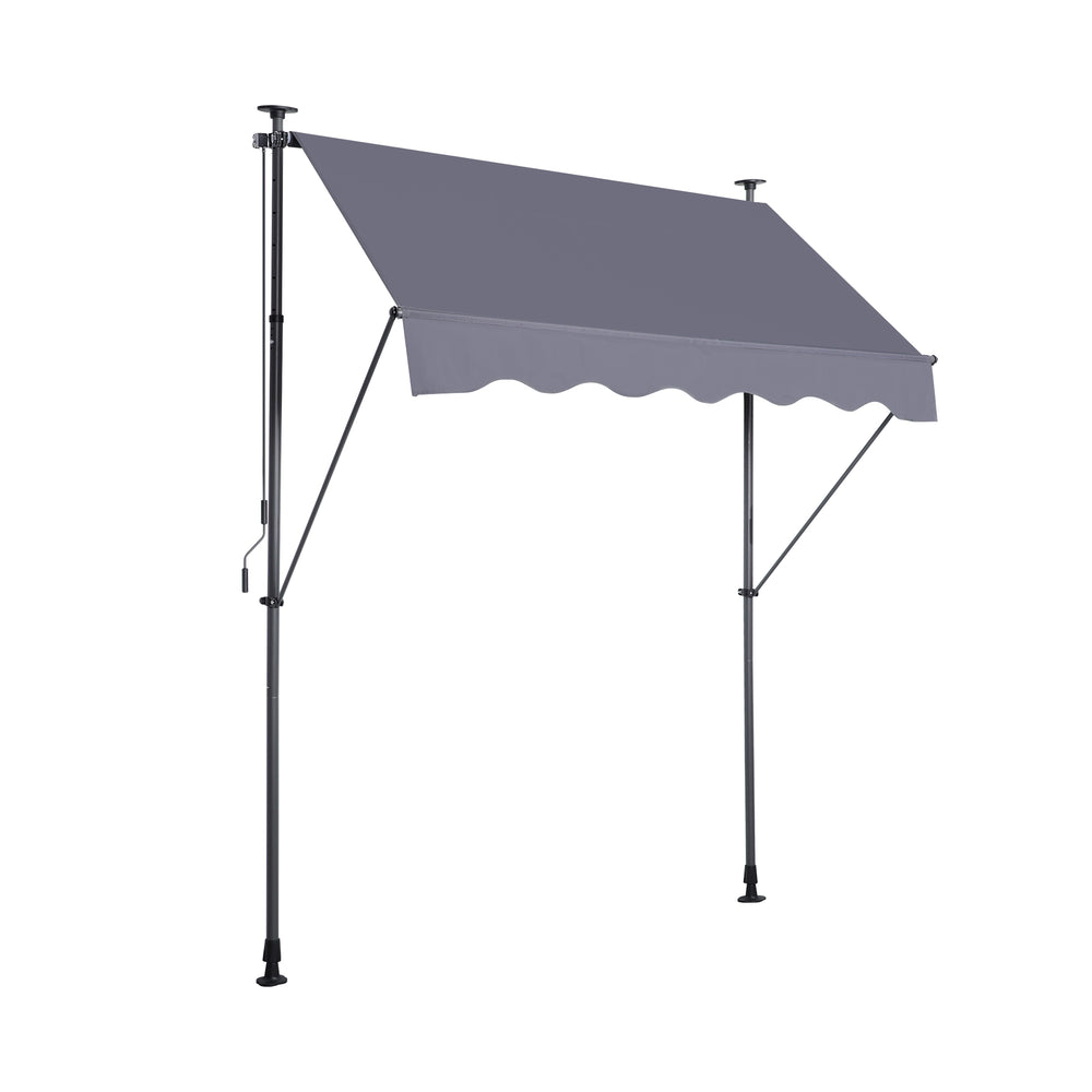 SunSmart Manual Awning - UV-Resistant Patio Shade Cover