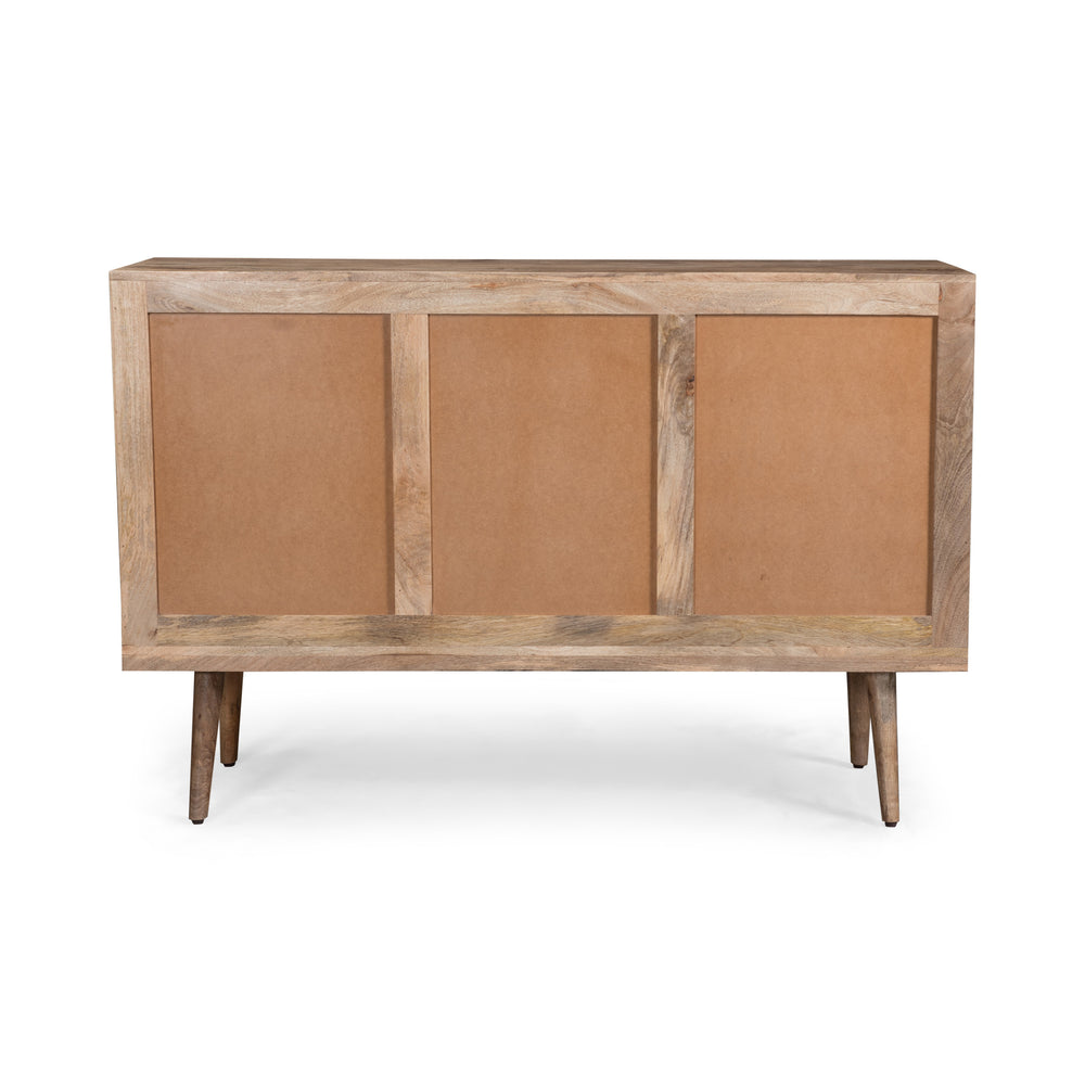 Chic 3-Drawer Sideboard with Trendy Doors