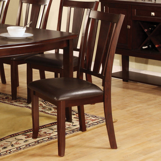 Stylish Espresso Side Chairs with Padded Comfort