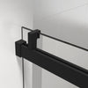 Sleek Matte Black Frameless Shower Door with Soft Close