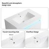 Smart White Vanity Sink with Storage & Sleek Design