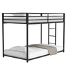 Sturdy Black Metal Bunk Bed – Perfect for Kids and Adults!