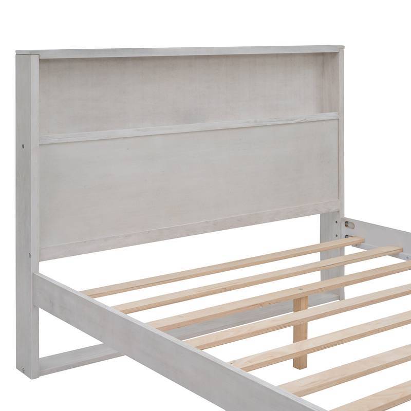 Chic Storage Platform Bed with USB & Sockets