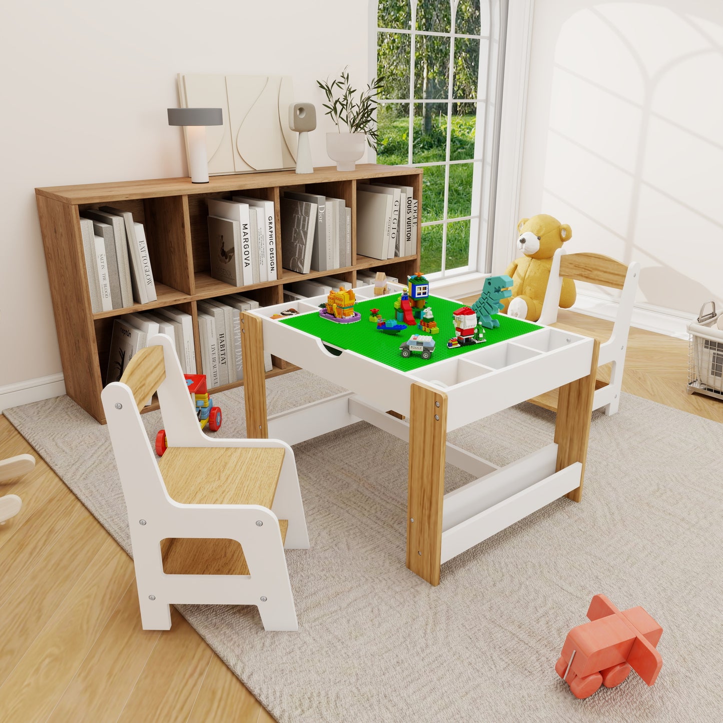 Playful Activity Table Set with Storage for Kids