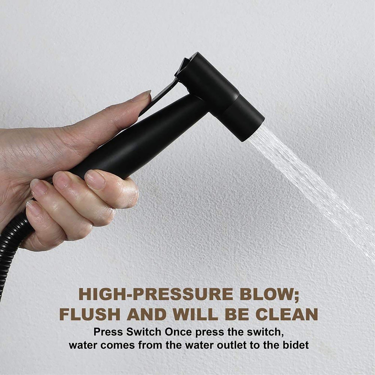 Matte Black Handheld Bidet Spray