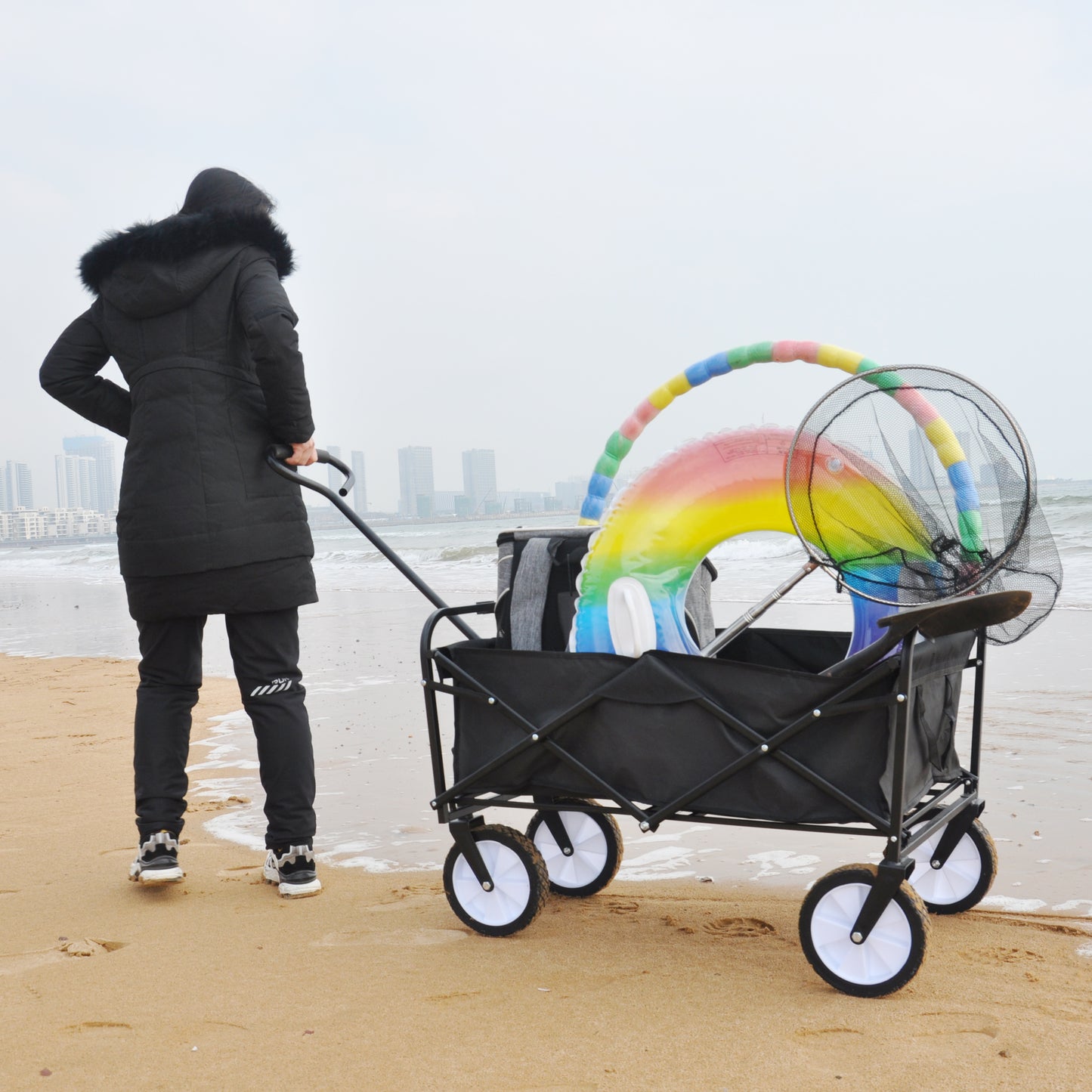 Eco Foldable Cart - Perfect for Garden, Shopping & Beach!