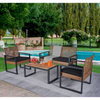 Chic Acacia Patio Set - Modern Outdoor Elegance