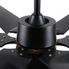 Sleek Remote-Controlled LED Ceiling Fan