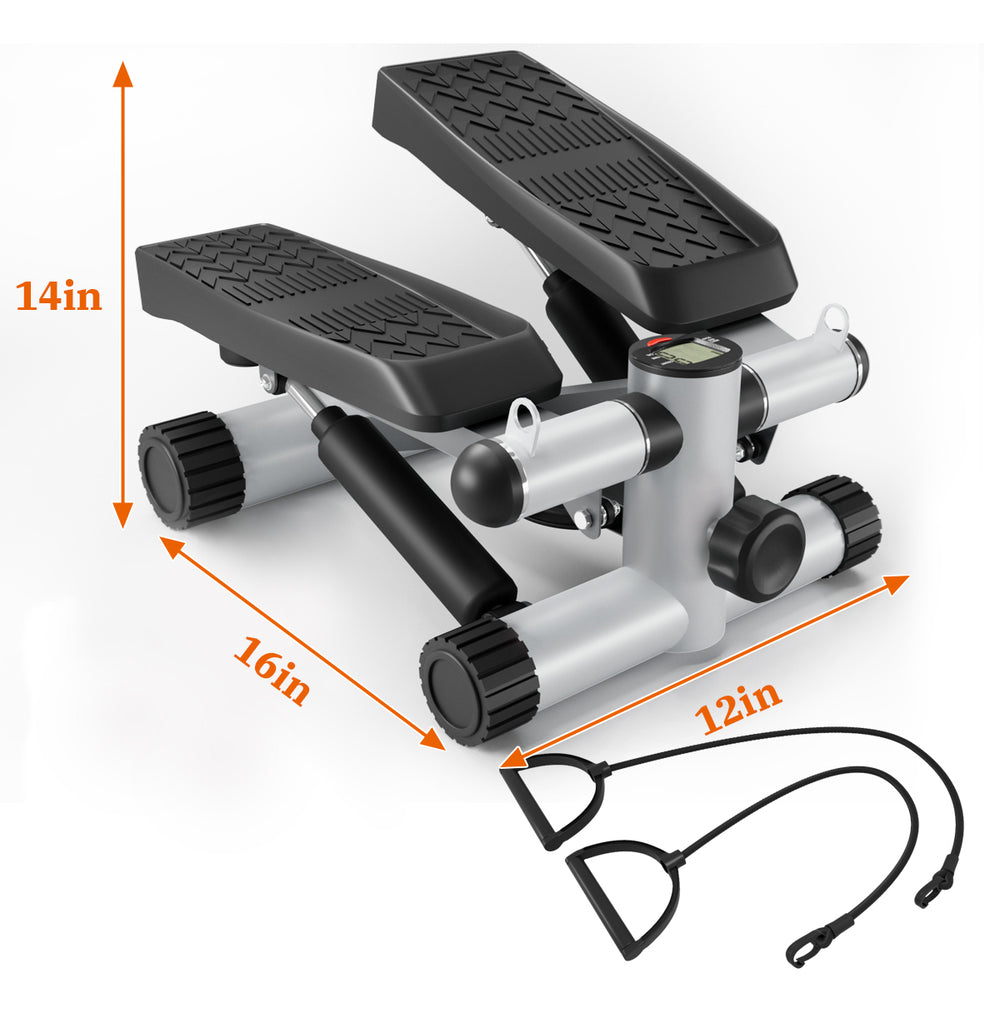 Smart Stepper: Compact Fitness with Resistance Bands