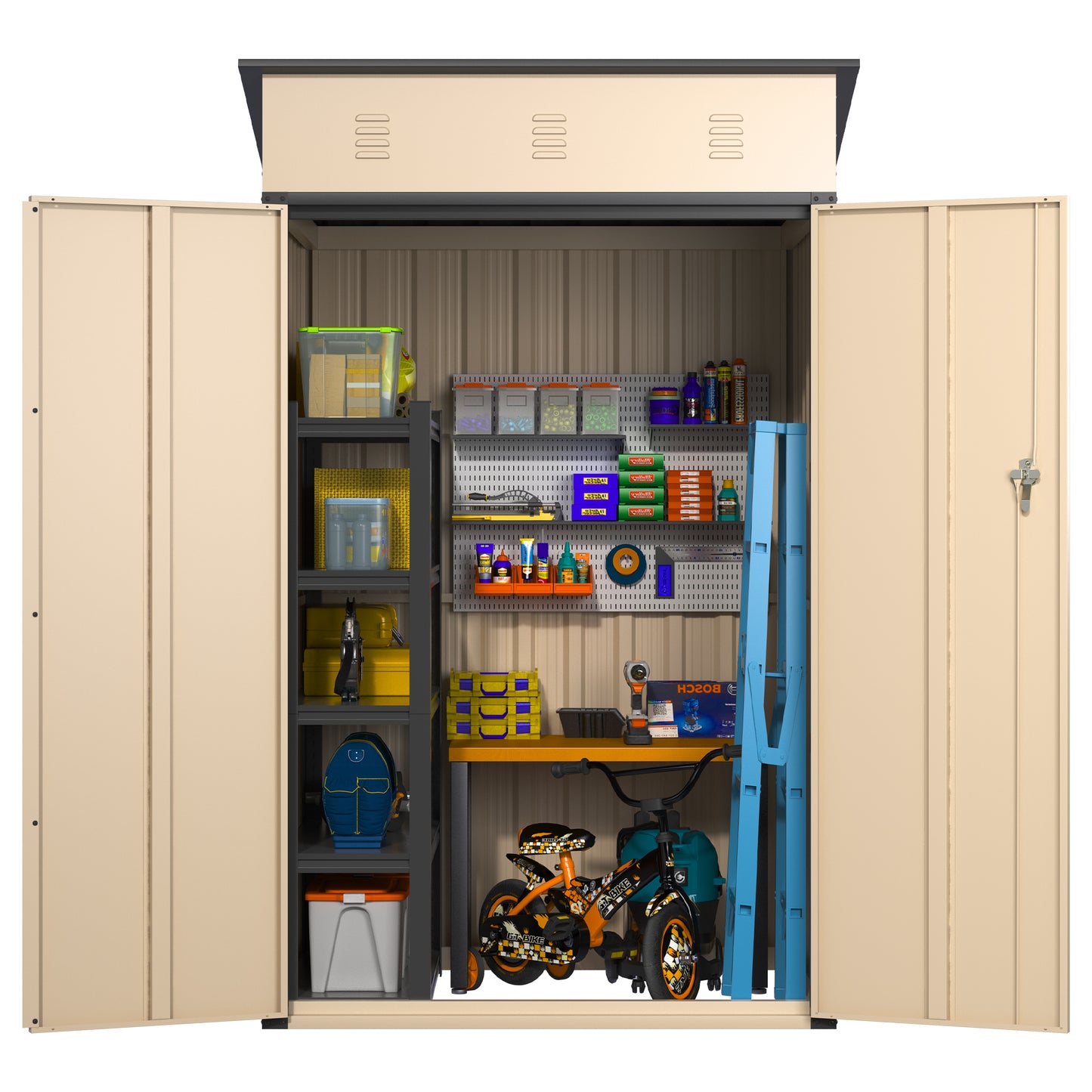 GardenGuardian Outdoor Storage Shed