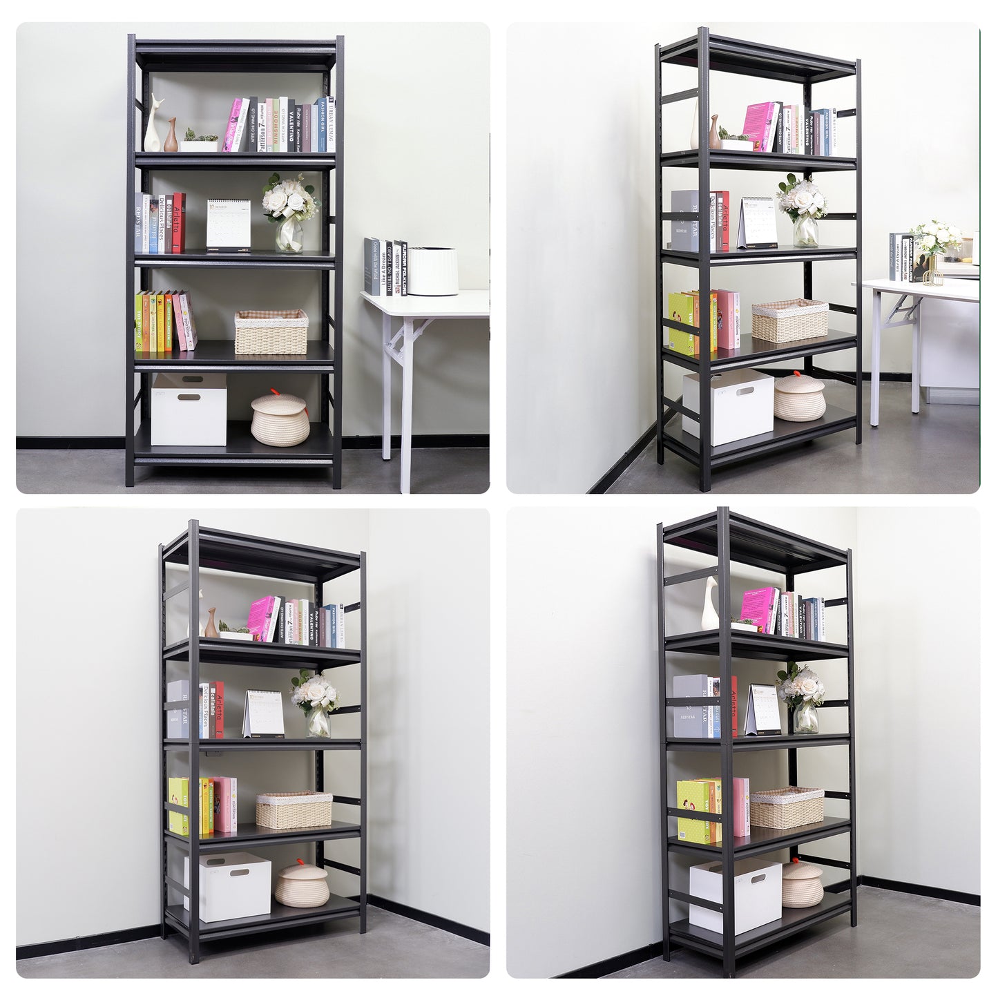 Sturdy Adjustable Metal Shelves - Perfect for Kitchen, Garage & More!