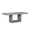 Modern Gray Dining Set with Extendable Table & Cozy Bench