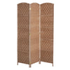 Natural Wicker Room Divider – Stylish Privacy Screen