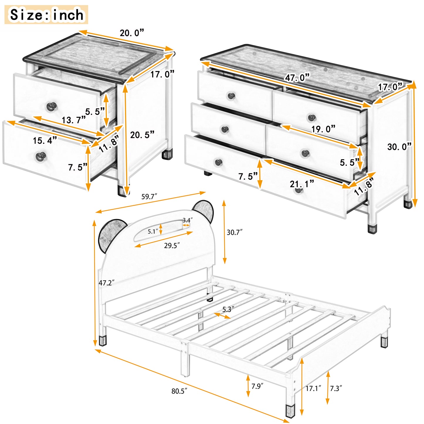 Cozy Bear Bedroom Set