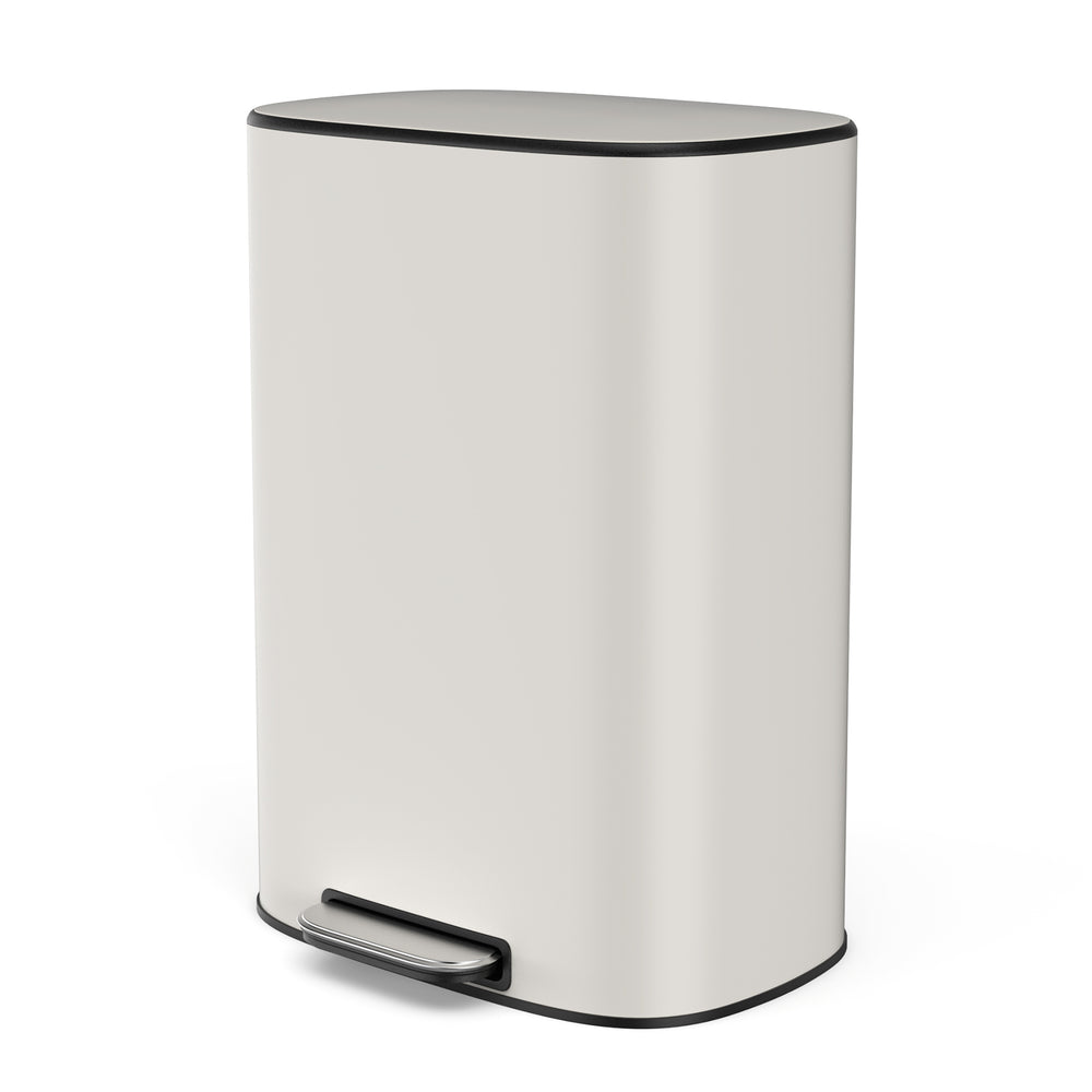 Sleek Step-On Soft Close Trash Can