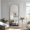 Chic Black Metal Arch Mirror