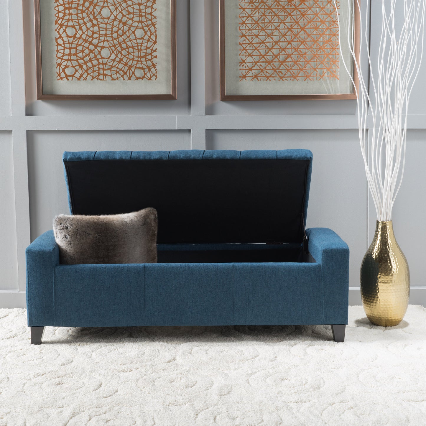 Cozy Guernsey Ottoman