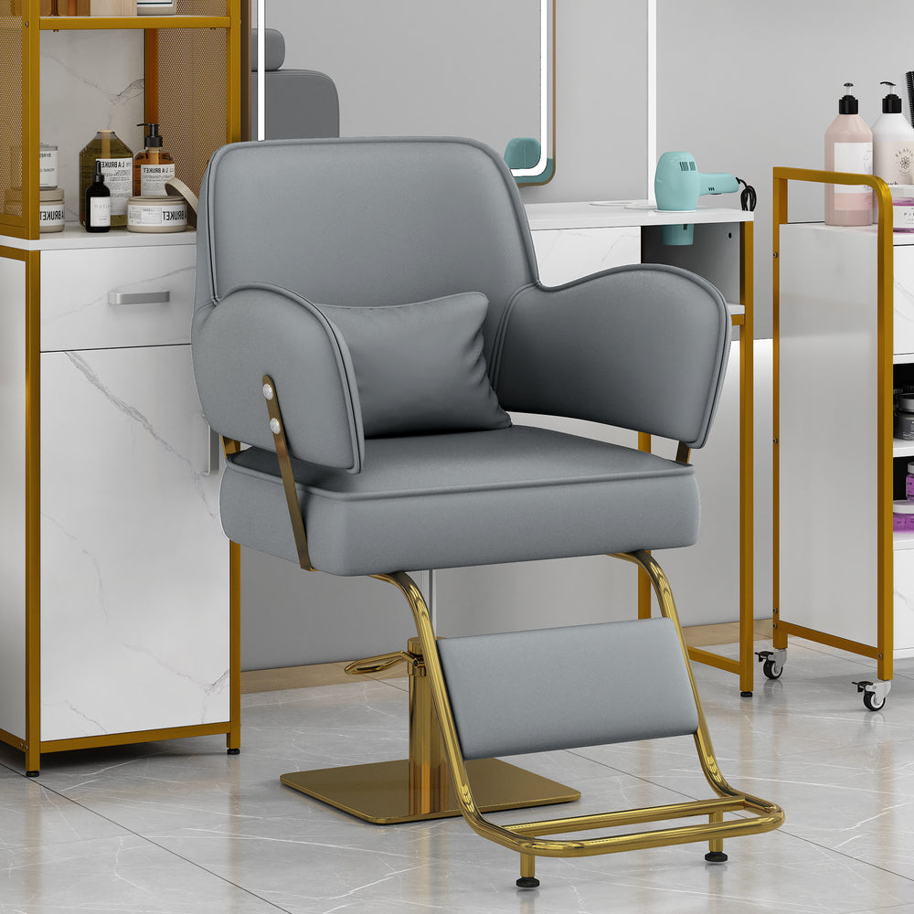 Chic Salon Barber Chair with Easy Adjust Hydraulic Pump