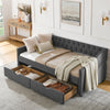 Chic Twin Daybed with Storage Drawers