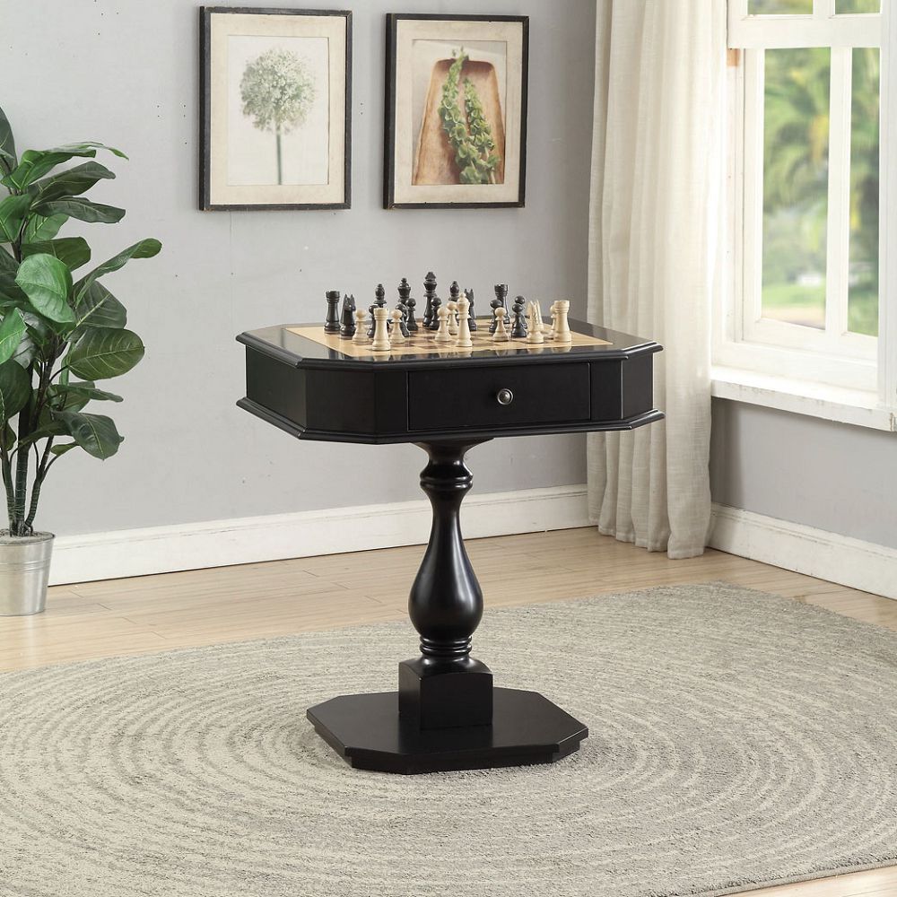 Sleek Black Bishop Game Table by ACME