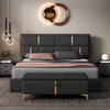 Stylish Queen Bed Set with Hidden Storage