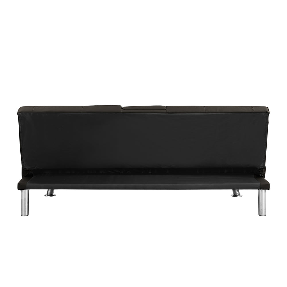 Cozy Futon Sofa Bed with Stylish Armrests